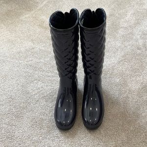 Hunter quilted rain boots